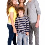 happy family pic with kids and mom