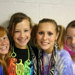 smiling teen girls