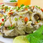 steamed fish plate