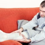 broken leg cast